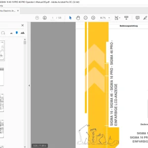 Haulotte Forklift SIGMA 16 - SIGMA 46 Bedienungsanleitung  - PDF
