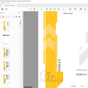 Haulotte Forklift STAR 6 C Operator's Manual - PDF DOWNLOAD