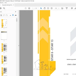 Haulotte Forklift STAR 6 - STAR 13 Bedienungsanleitung PDF