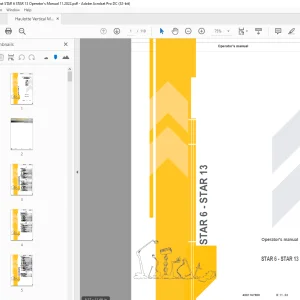 Haulotte Forklift STAR 6 - STAR 13 Operator's Manual - PDF DOWNLOAD