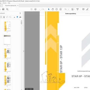 Haulotte Forklift STAR 6P - STAR 13P Bedienungsanleitung -  PDF