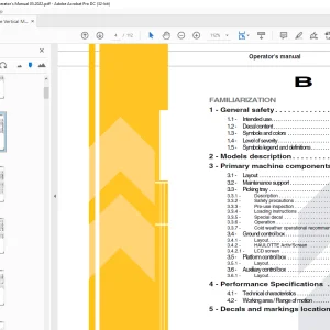 Haulotte Forklift STAR 6P - STAR 13P Operator's manual PDF