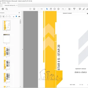 Haulotte STAR 8 S - STAR 20 Operator's manual  - PDF DOWNLOAD