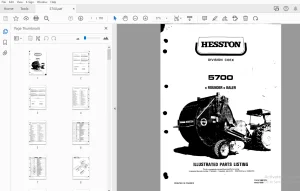 Hesston 5700 Rounder Baler Parts Manual - PDF