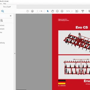 Horsch Evo CS Ersatzteilliste 24221278 - PDF DOWNLOAD