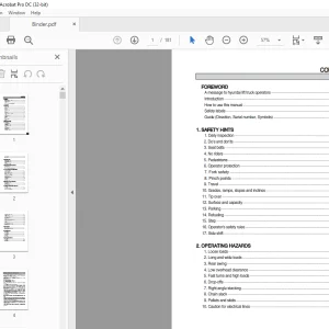 Hyundai 15D-9S 18D-9S 20D-9S Forklift Operator's Manual 2023 - PDF DOWNLOAD