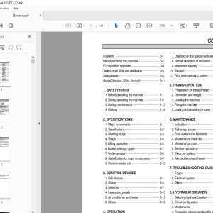 Hyundai Crawler Excavator R35Z-7 Operator Manual - PDF DOWNLOAD