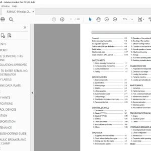Hyundai Crawler Excavator R390LC-9 Operator's Manual 2023 -  PDF DOWNLOAD