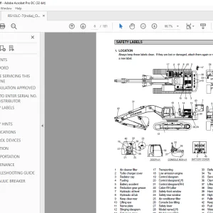 Hyundai Crawler Excavator R510LC-7 Operator's Manual 2023  - PDF DOWNLOAD