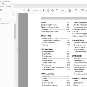 Hyundai Crawler Excavator RD220LS Operator's Manual 2023 - PDF DOWNLOAD