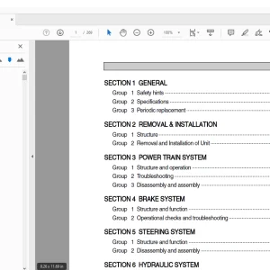 Hyundai Forklift 10/13/14/15/18/20/25 BR-7 Service Manual - PDF