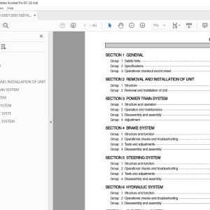 Hyundai Forklift 100D-7 120D-7 135D-7 160D-7 Service Manual - PDF