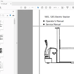 Hyundai Forklift 10ES, 12ES Electric Stacker Operator's & Service Manual