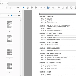 Hyundai Forklift 14/16/20/25BRJ-9 Service Manual - PDF