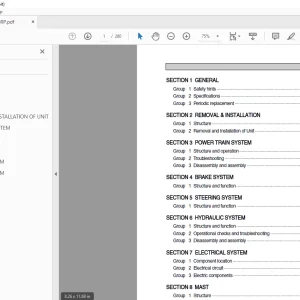 Hyundai Forklift 15/18/20/23BRP-7 Service Manual - PDF