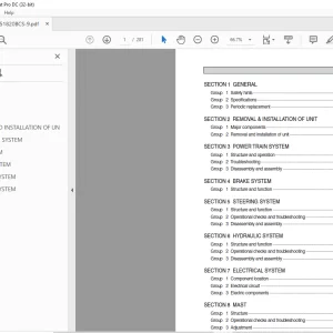 Hyundai Forklift 15BCS-9 18BCS-9 20BCS-9 Service Manual - PDF