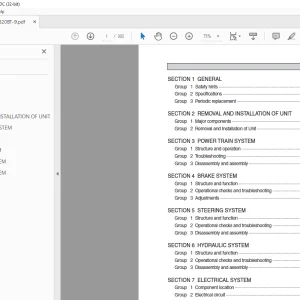 Hyundai Forklift 15BT-9 18BT-9 20BT-9 Service Manual - PDF