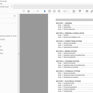 Hyundai Forklift 15D-9 18D-9 20D-9 Service Manual - PDF