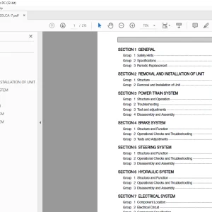 Hyundai Forklift 15LC-7 18LC-7 20LCA-7 Service Manual - PDF