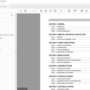 Hyundai Forklift 15LC-7A 18LC-7A 20LC-7A Service Manual - PDF