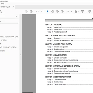 Hyundai Forklift 15P-7 40T-7 Service Manual - PDF