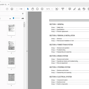 Hyundai Forklift 15PA-7 40TA-7 60TA-7 Service Manual - PDF