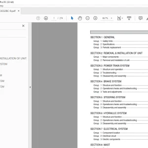 Hyundai Forklift 20BC-9 25BC-9 30BC-9 32BC-9 Service Manual - PDF