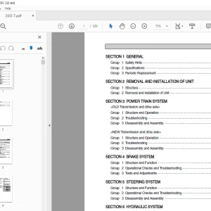 Hyundai Forklift 20D-7 25D-7 30D-7 33D-7 Service Manual - PDF