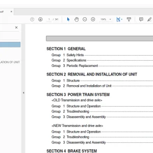 Hyundai Forklift 20D-7E 25D-7E 30D-7E 33D-7E Service Manual - PDF