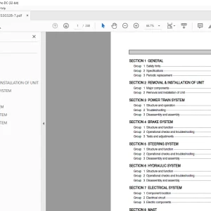 Hyundai Forklift 22B-7 25B-7 30B-7 32B-7 Service Manual - PDF
