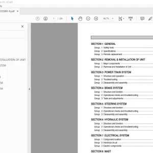 Hyundai Forklift 22BH-9 25BH-9 30BH-9 35BH-9 Service Manual - PDF
