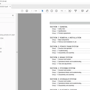 Hyundai Forklift 22D-9 25D-9 30D-9 33D-9 35DA-9 Service Manual - PDF