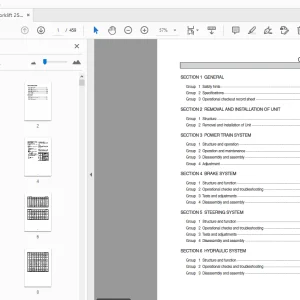 Hyundai Forklift 250D-7E Service Manual - PDF