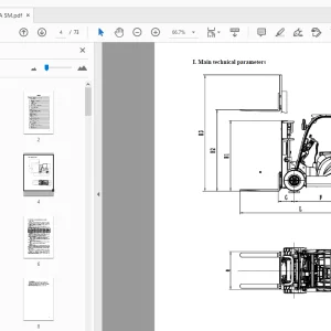 Hyundai Forklift 25B-7A 30B-7A 35B-7A Service Manual - PDF