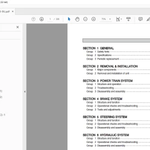 Hyundai Forklift 25B-9U 30B-9U 32B-9U 35B-9U Service Manual - PDF