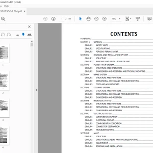 Hyundai Forklift 25DE-7 30DE-7 35DE-7 Service Manual - PDF