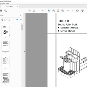 Hyundai Forklift 30EPER Operator's & Service Manual