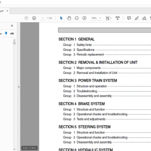 Hyundai Forklift 35B-7 40B-7 45B-7 50B-7 Service Manual - PDF
