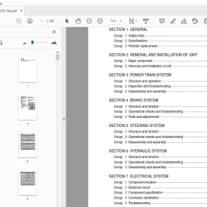 Hyundai Forklift 35D-9A 40D-9A 45D-9A 50DA-9A Service Manual - PDF