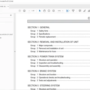 Hyundai Forklift 35D-9VB 40D-9VB 45D-9VB 50DN-9VB Service Manual - PDF