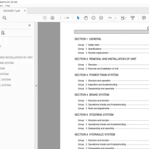 Hyundai Forklift 35DS/40DS/45DS-7 Service Manual - PDF