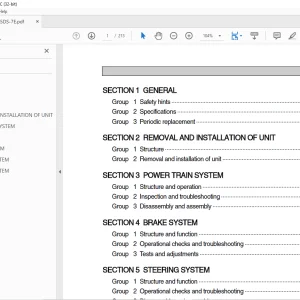 Hyundai Forklift 35DS-7E 40DS-7E 45DS-7E 50DA-7E Service Manual - PDF