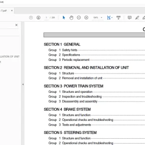 Hyundai Forklift 35L-7 40L-7 45L-7 Service Manual - PDF