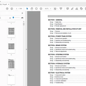 Hyundai Forklift 35L-7A 40L-7A 45L-7A 50L-7A Service Manual - PDF