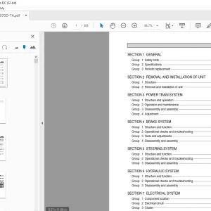 Hyundai Forklift 50D-7A 60D-7A 70D-7A Service Manual - PDF