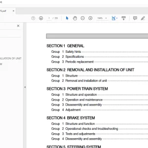 Hyundai Forklift 50D-7E 60D-7E 70D-7E 80D-7E Service Manual - PDF