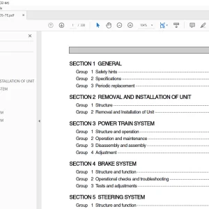 Hyundai Forklift 50DS-7E 60DS-7E 70DS-7E Service Manual - PDF