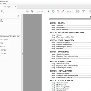 Hyundai Forklift 80D-7 Service Manual - PDF