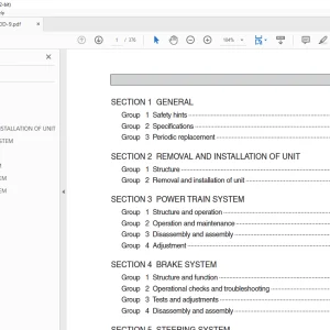 Hyundai Forklift 80D-9 Service Manual - PDF