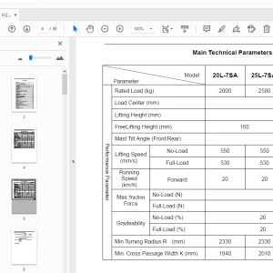 Hyundai Forklift H20D-7SA 25D-7SA 30D-7SA 35D-7SA Service Manual - PDF